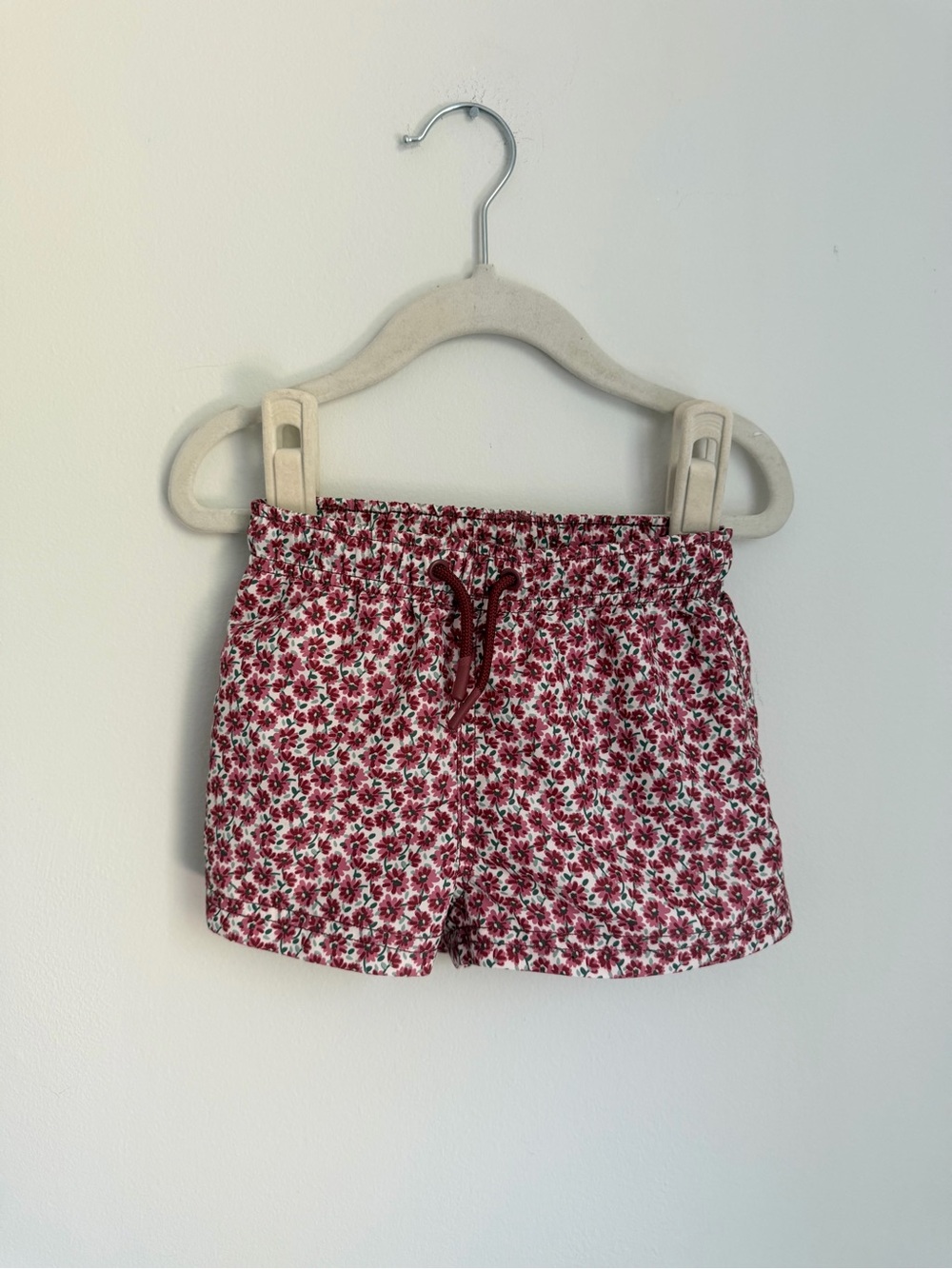Zara Red Floral Swim Trunks (Size 2-3)